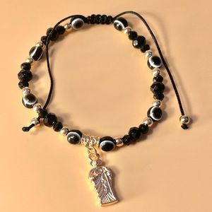 🖤🧿 St Jude Black Evil Eye Bracelet